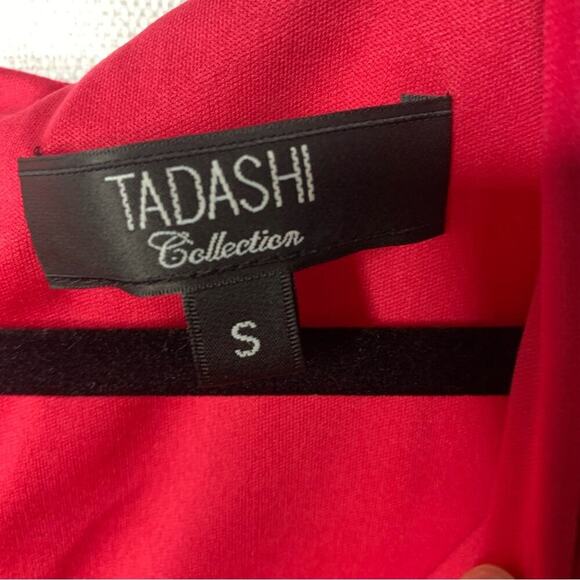 Tadashi Shoji twist front knee length midi dress wedding guest size small - Picture 4 of 6